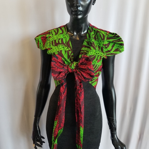 Ankara Wrap Top - Picture 2 of 4